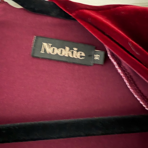 Nookie Red Long Sleeve V-Neck Jumpsuit - Picture 3 of 6